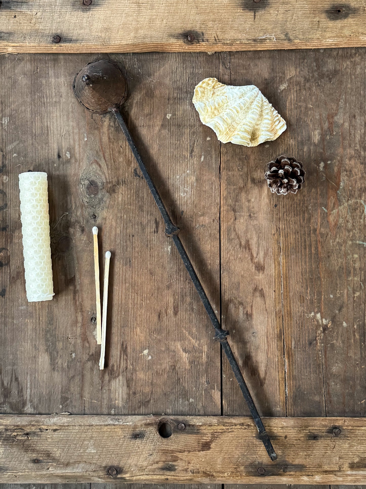 Antique 19th Century Hand-Forged Wrought Iron Candle Snuffer