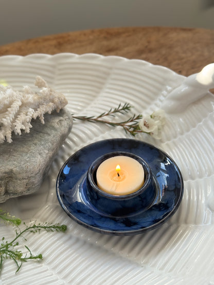Vintage Ewenny Welsh Studio Pottery Tea-Light Holder