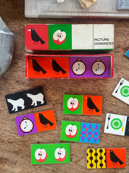 Vintage 1970s Galt Toys Picture Dominoes - Complete Set