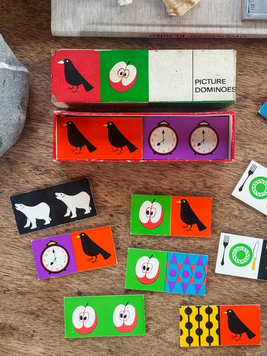 Vintage 1970s Galt Toys Picture Dominoes - Complete Set