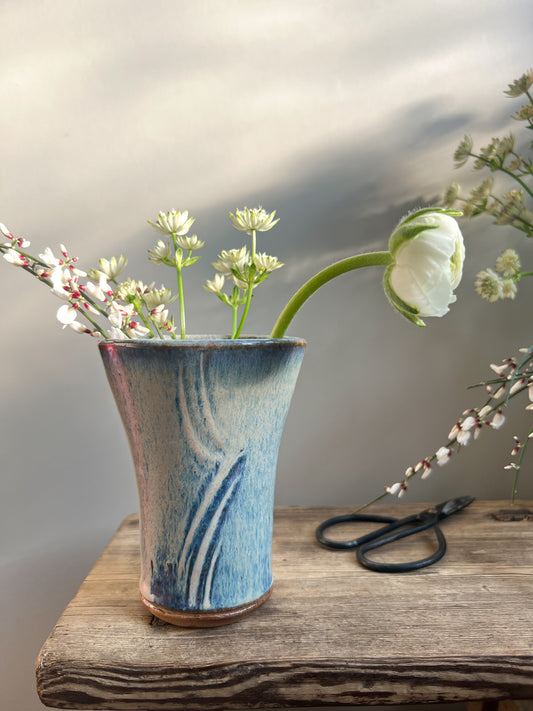 Abstract Studio Pottery Posy Vase
