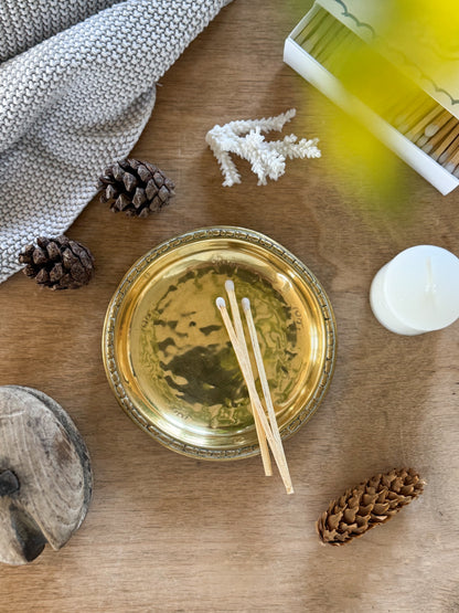 Vintage Solid Brass Trinket Dish