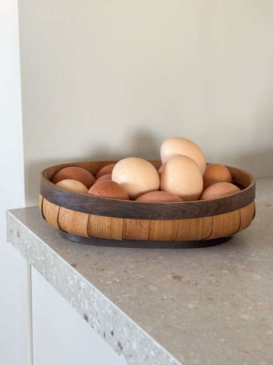 Vintage Handmade Bentwood Bowl