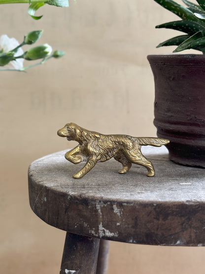 Small Solid Brass Irish Setter