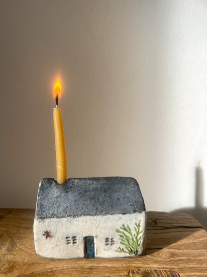 Hiraeth Cottage • Bwthyn Hiraeth Raku Ceramic Candle Holders