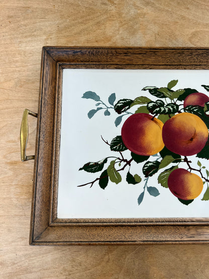 Antique Edwardian Villeroy & Boch Large Peaches Serving Tray