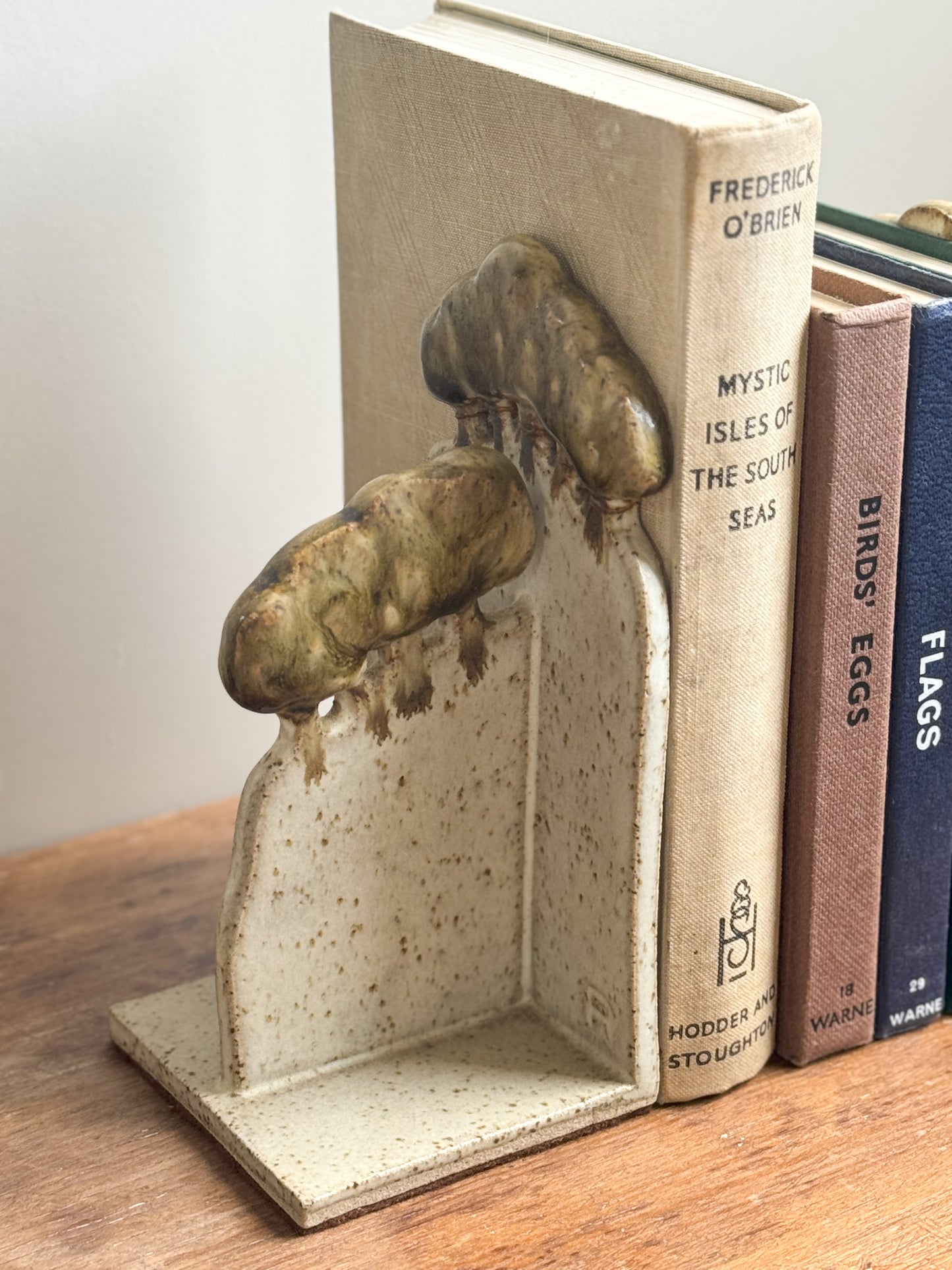 Unique Handmade Studio Pottery ‘Trees’ Book Ends (Pair)