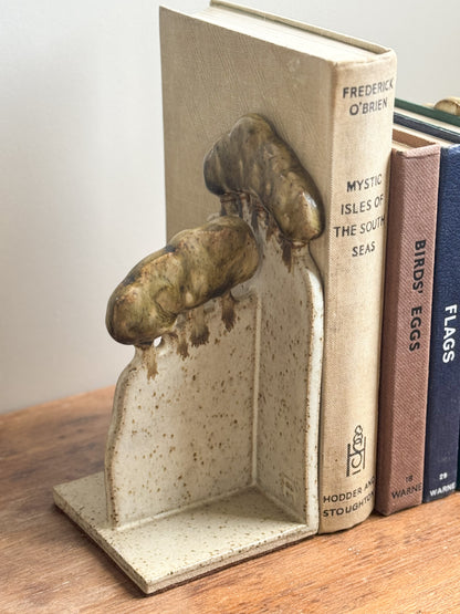 Unique Handmade Studio Pottery ‘Trees’ Book Ends (Pair)