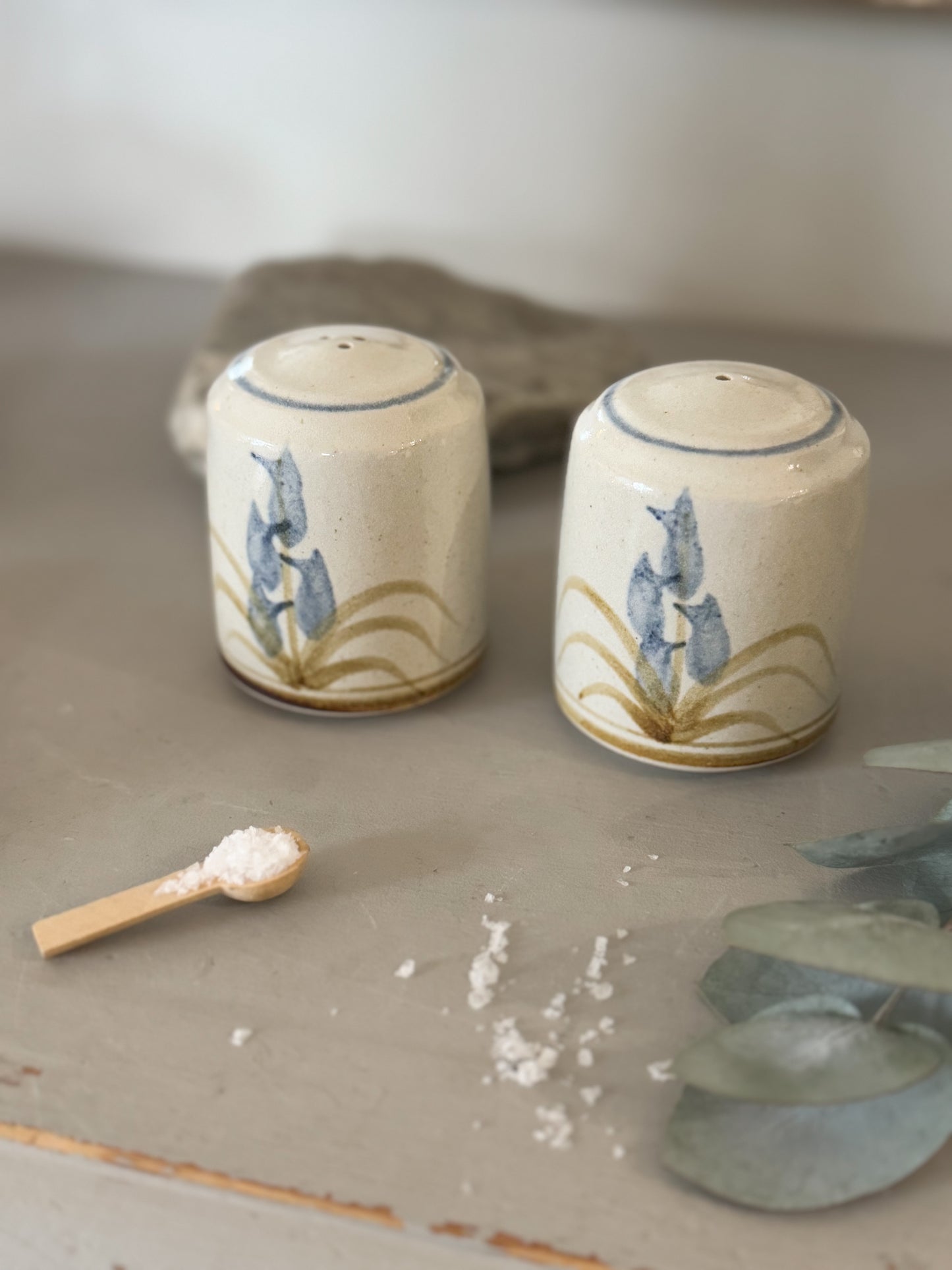 Welsh Studio Pottery Salt & Pepper Shakers by Charles Spacey