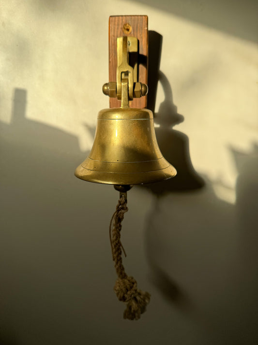 Vintage Solid Brass Ships Bell • Door Bell