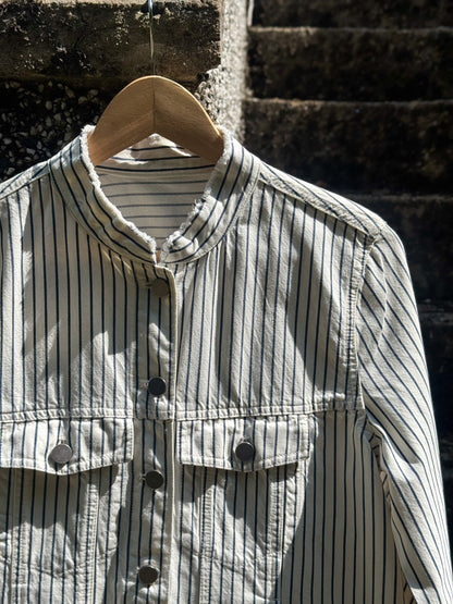 100% Cotton Striped Jacket, Sourced in Prenzlauer Berg, Berlin - Size 8-14