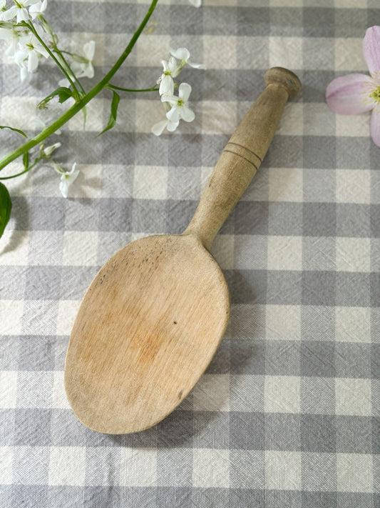 Antique Handmade Wooden Scoop (Option 2)