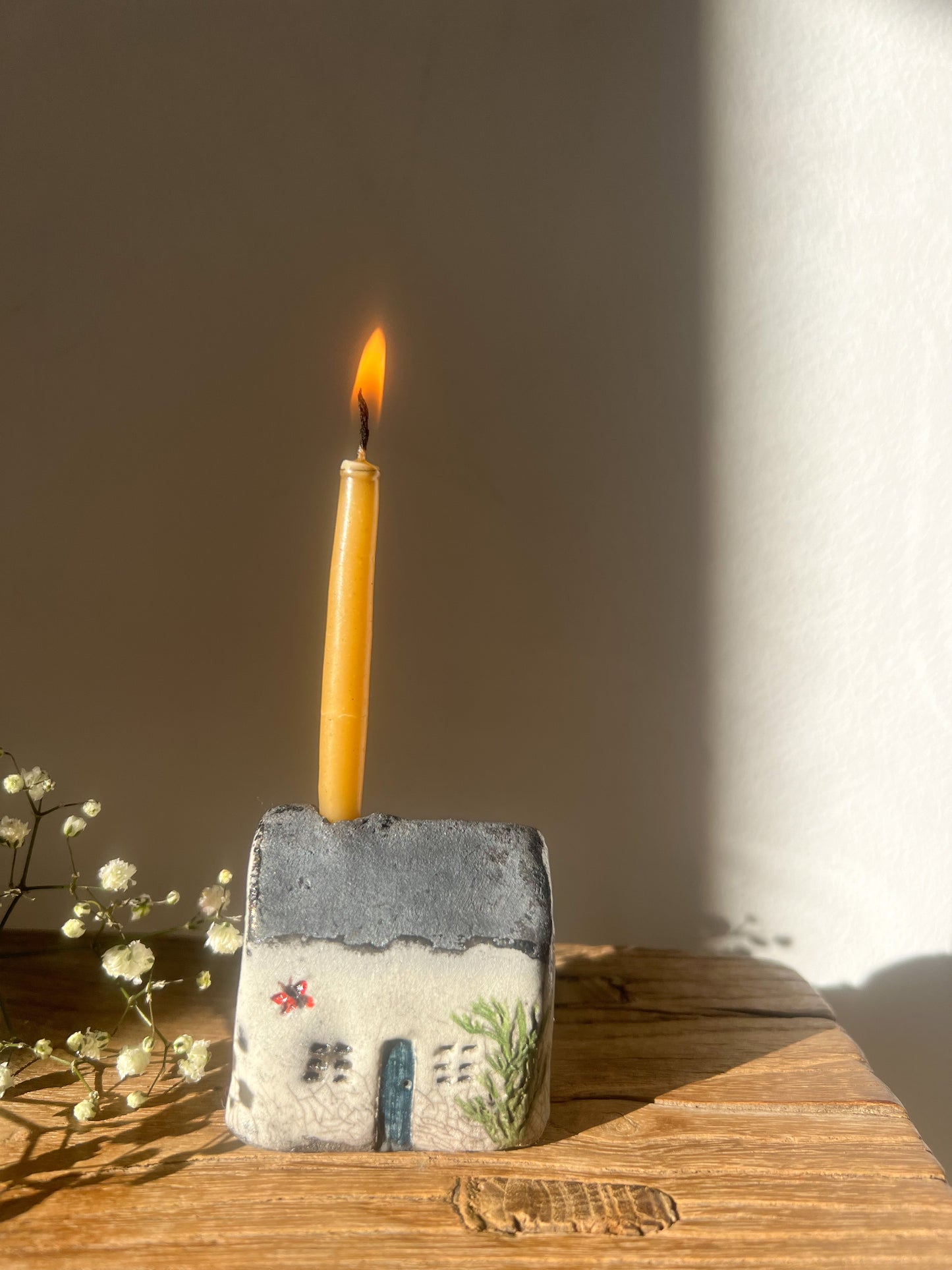 Hiraeth Cottage • Bwthyn Hiraeth Raku Ceramic Candle Holders