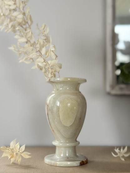 Vintage Onyx Pedestal Vase