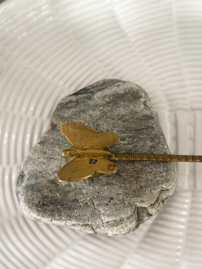 Vintage Solid Brass Butterfly Candle Snuffer
