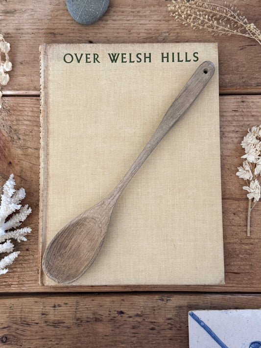Vintage Handcarved Wooden Mixing Spoon