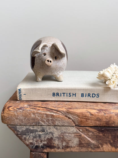 Vintage Studio Pottery Pig Sculpture