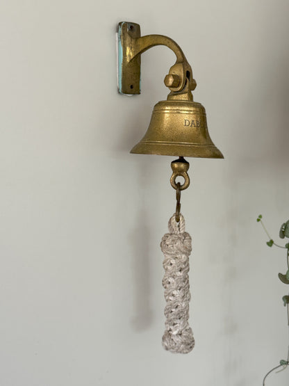 Vintage Solid Brass Ships Bell • Dabchick Sailing Club, West Mersea, Essex