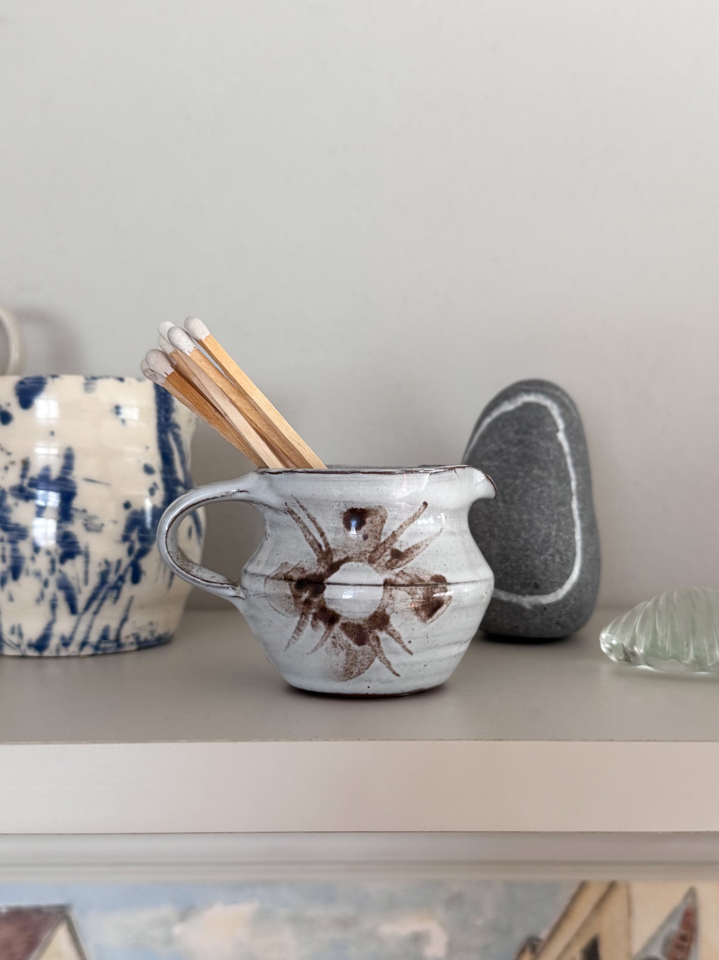 Vintage Miniature Studio Pottery Match Pot | Creamer Jug
