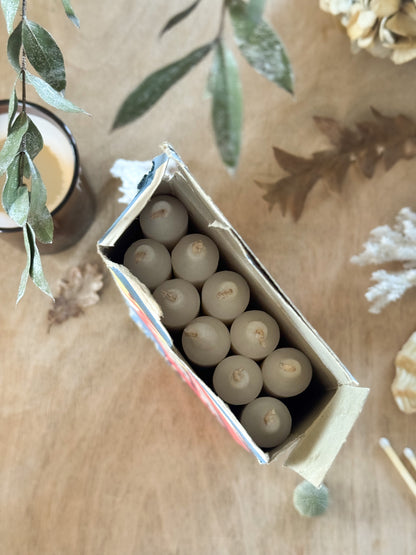 Vintage French Bébé Rose Candles - Unused, in Original Box, Pack of 10