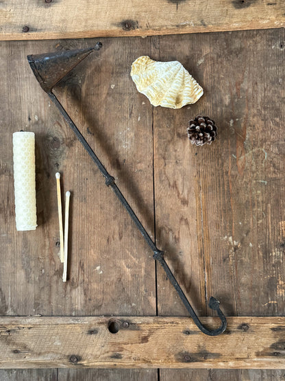 Antique 19th Century Hand-Forged Wrought Iron Candle Snuffer