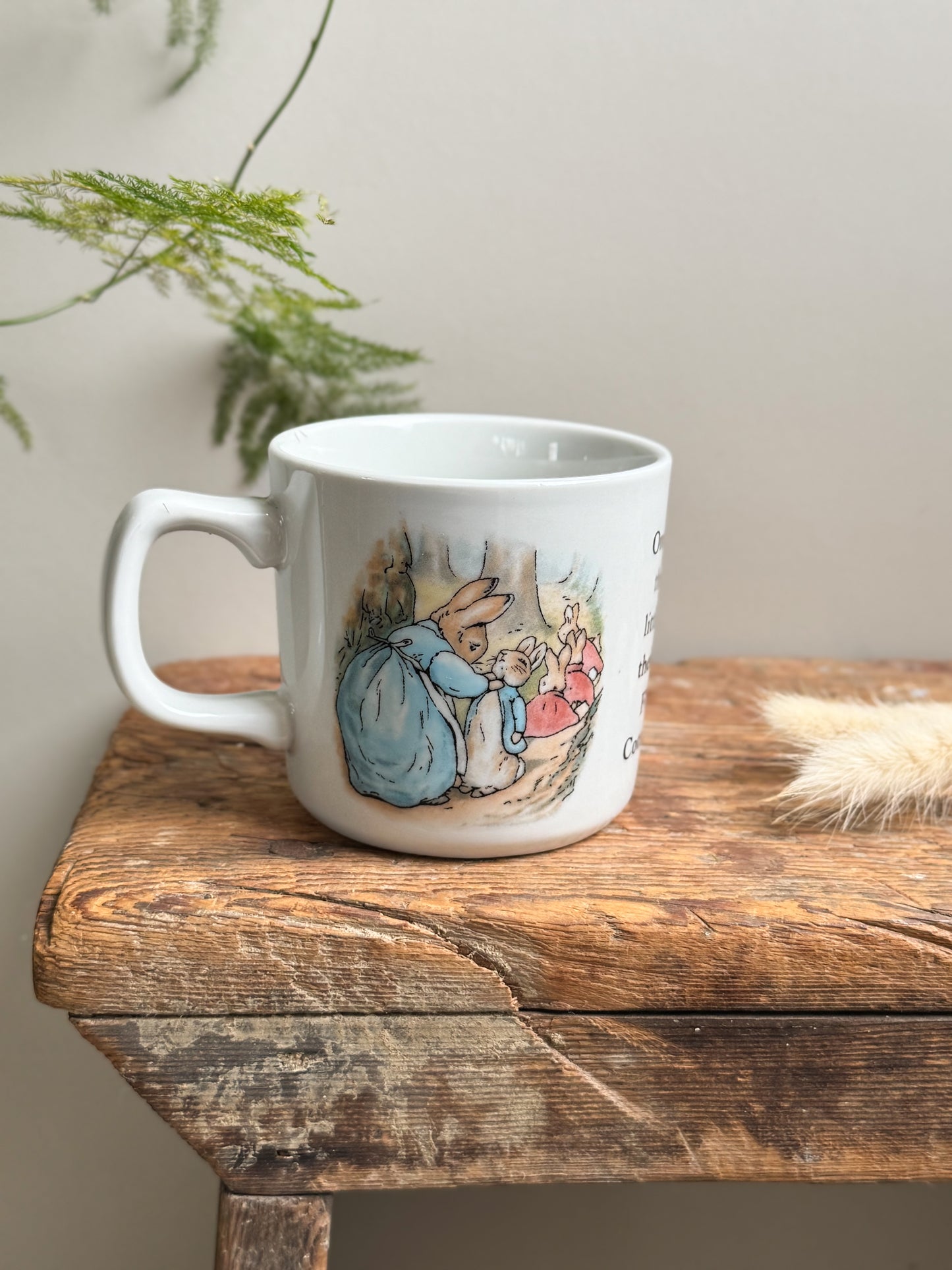 Vintage 1991 Wedgwood “Peter Rabbit” Mug - Beatrix Potter Illustration