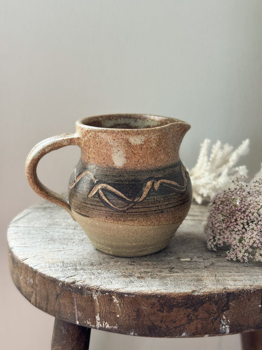 Vintage Studio Pottery Creamer, Calenick Pottery, Truro, Cornwall