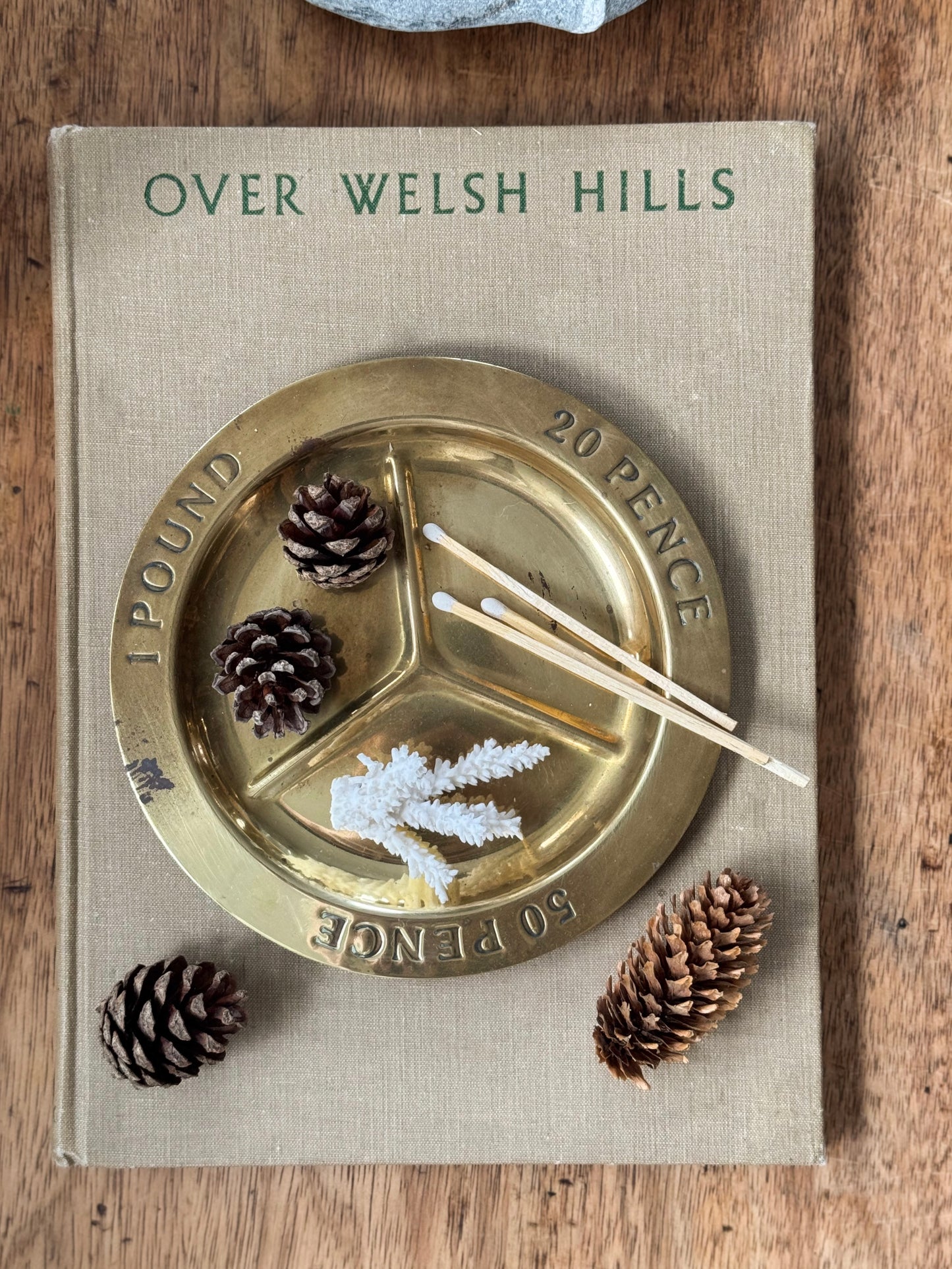 Vintage Brass Shop Counter Coin Dish