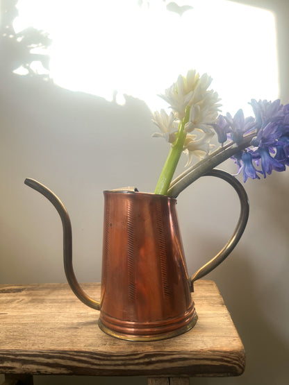 Vintage Copper & Brass Watering Can