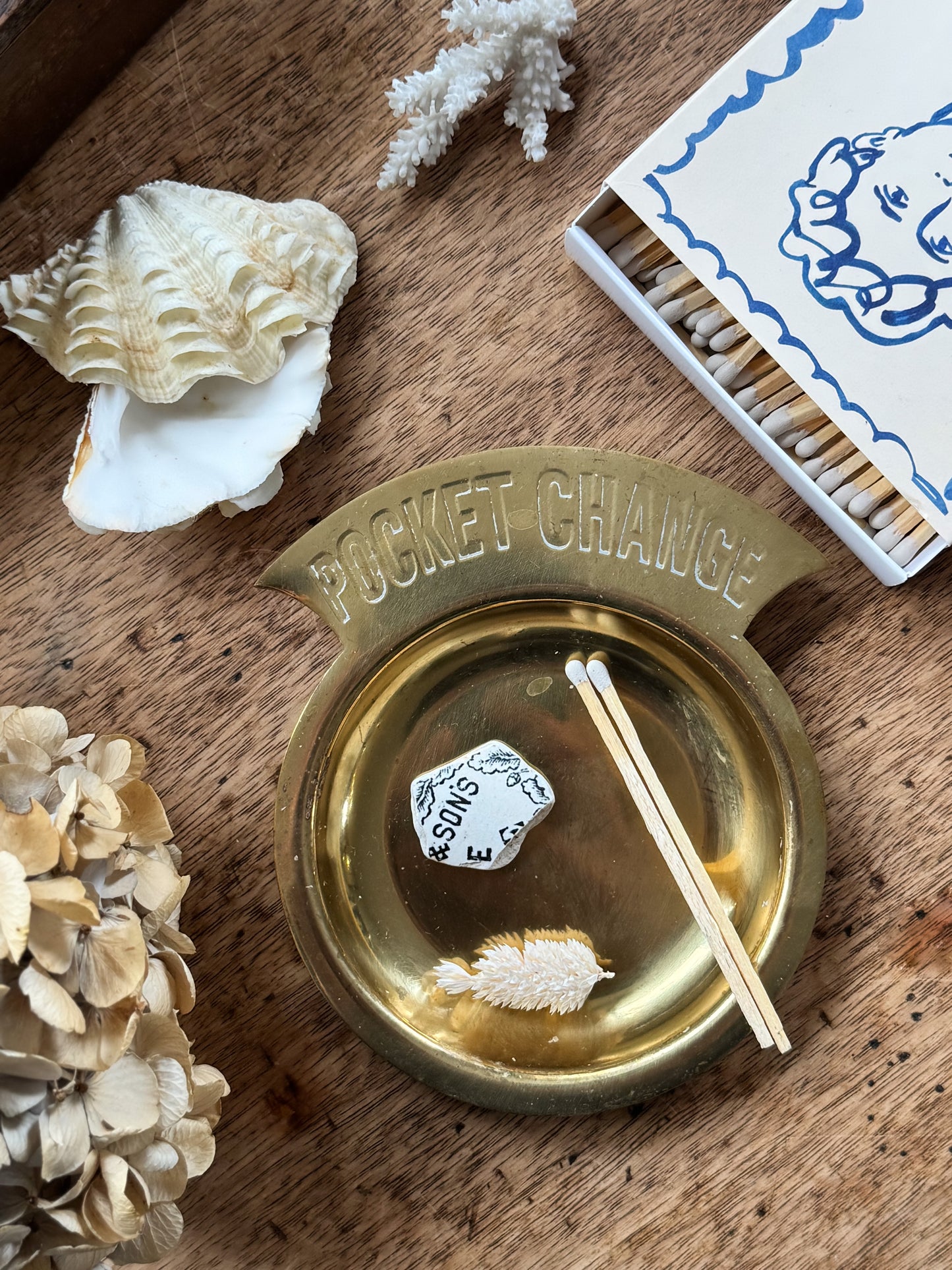 Vintage Brass “Pocket Change” Dish