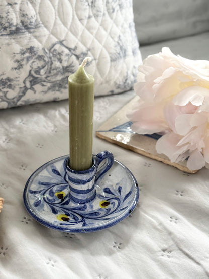 Portuguese Studio Pottery Chamberstick | Porches Pottery
