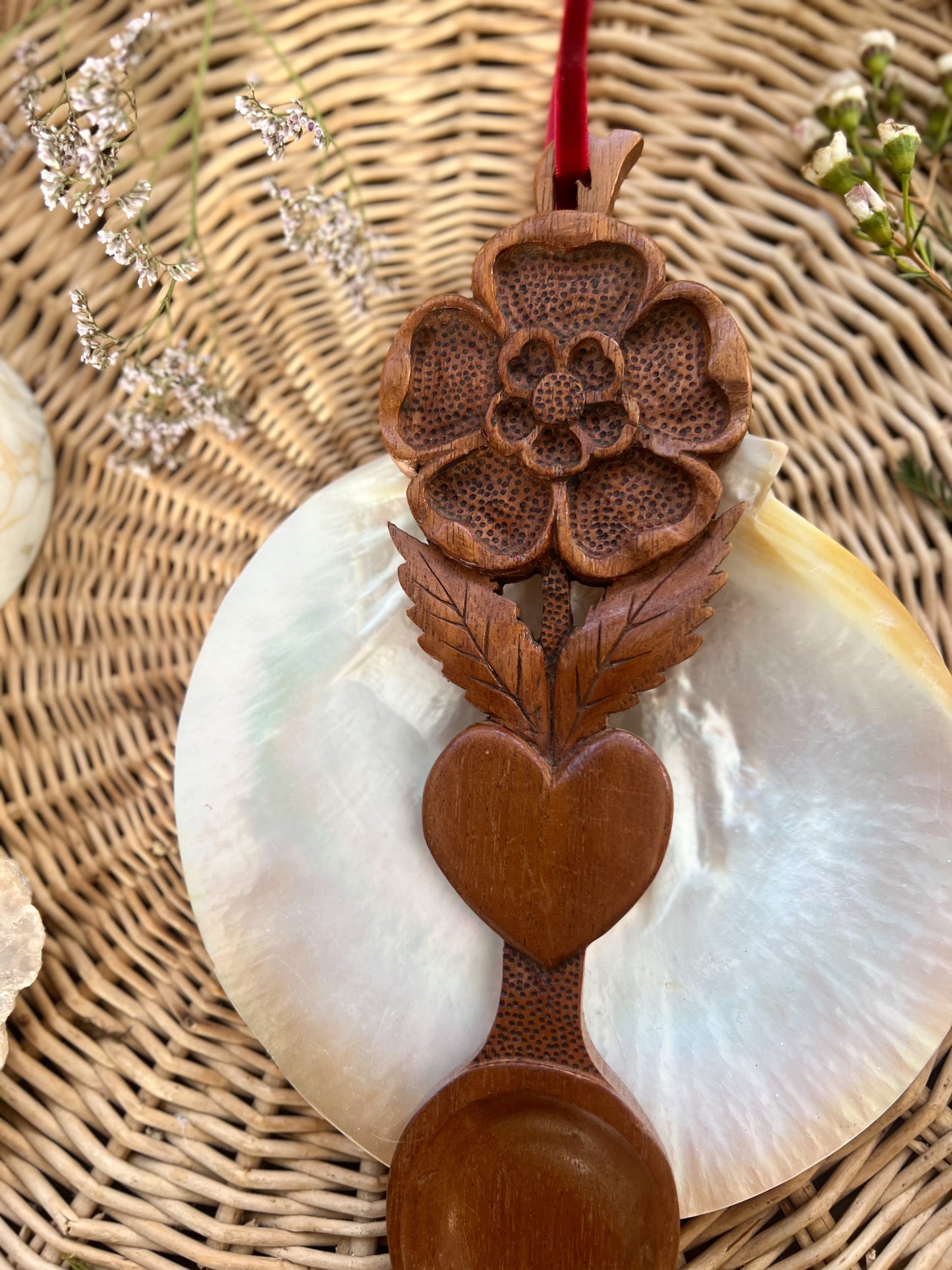 Vintage Welsh Love Spoon (Option 13)