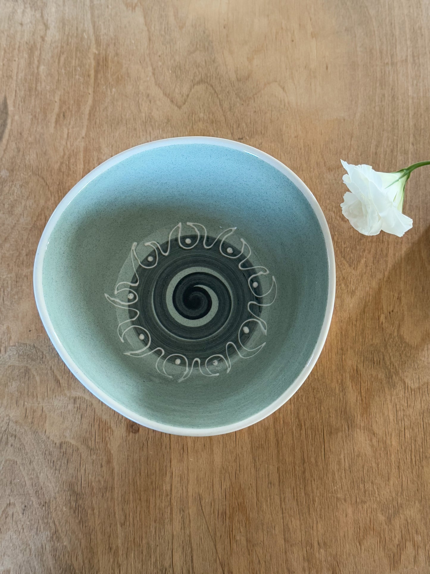 Rare Midcentury  Welsh Studio Pottery Serving Bowl • Rhys & Jean Powell, Llangollen, North Wales