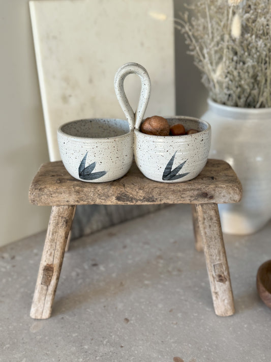 Vintage Studio Pottery Sectional Nibbles Dish