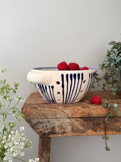 Vintage Studio Pottery Berry Strainer