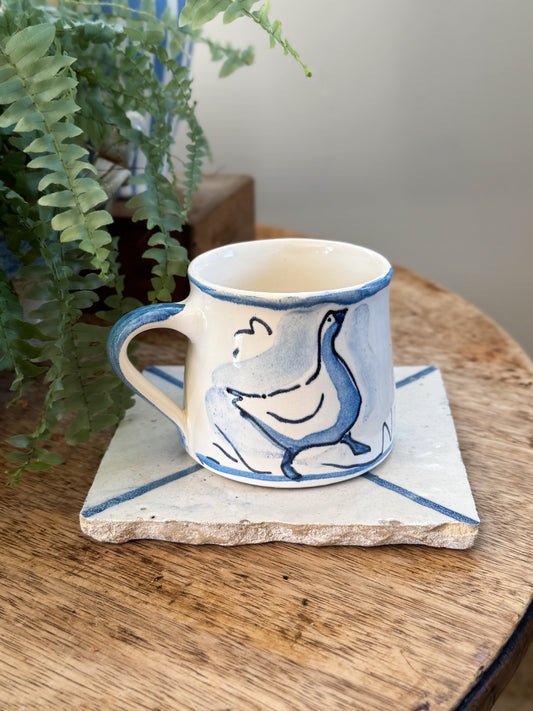 Vintage Studio Pottery Goose Mug by Val Sparkes,Tiptoe Pottery