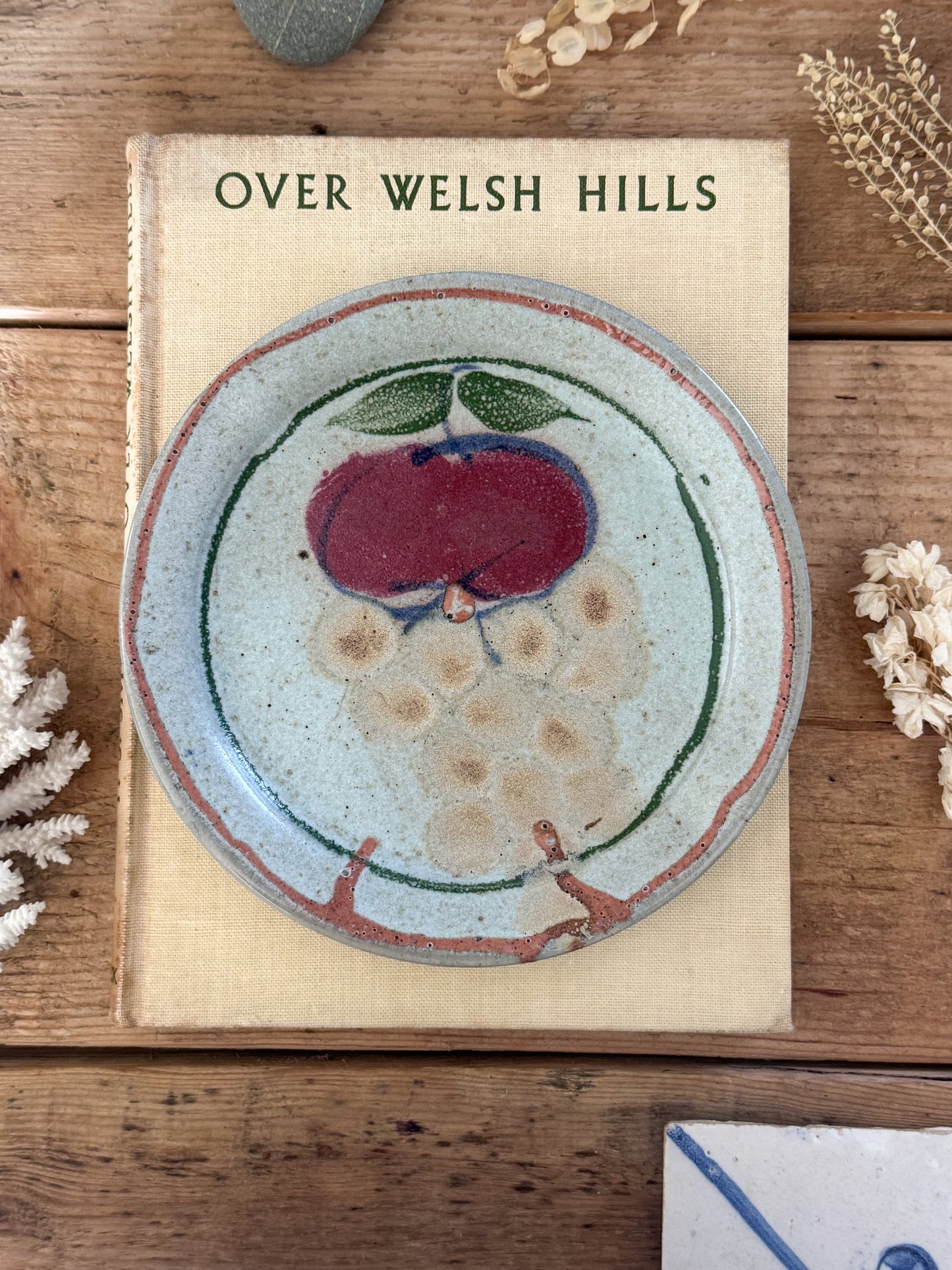Vintage Welsh 1990s Studio Pottery Plate by Oldrich Asenbryl – Sarn Pottery, Sarn Meyllteyrn, Wales