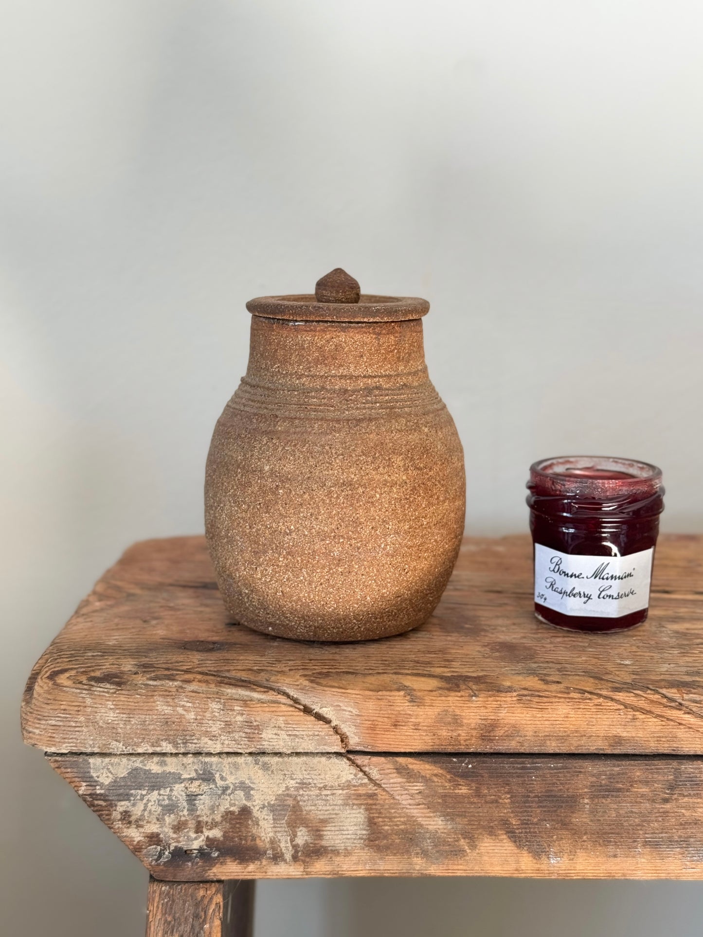 Textured Studio Pottery Preserve Pot