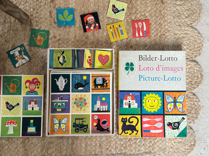 Vintage Midcentury 1960s Picture-Lotto Board Game - by RavensBurg