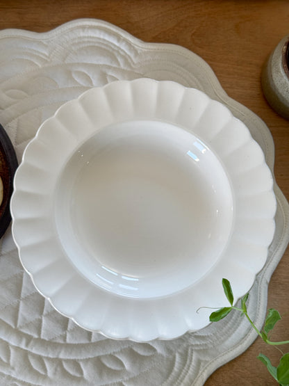 Vintage Edinburgh Castle Scalloped Edge Bowl