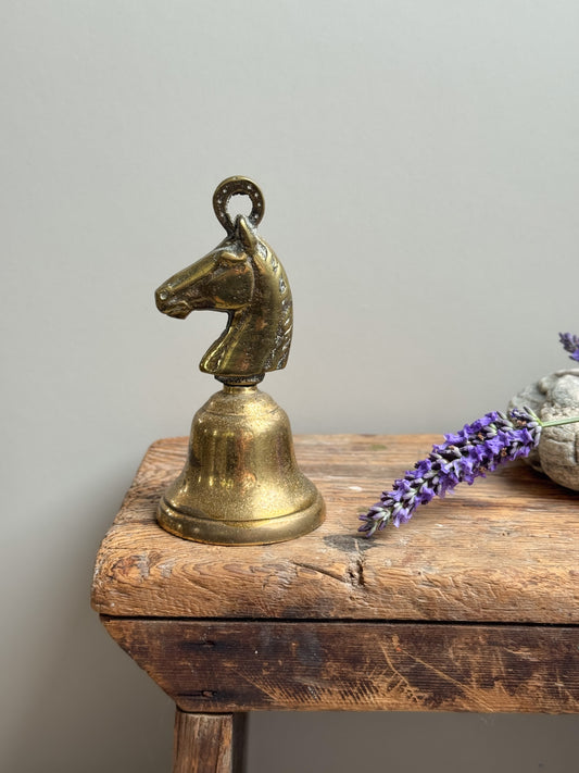 Vintage Solid Brass Equestrian Bell