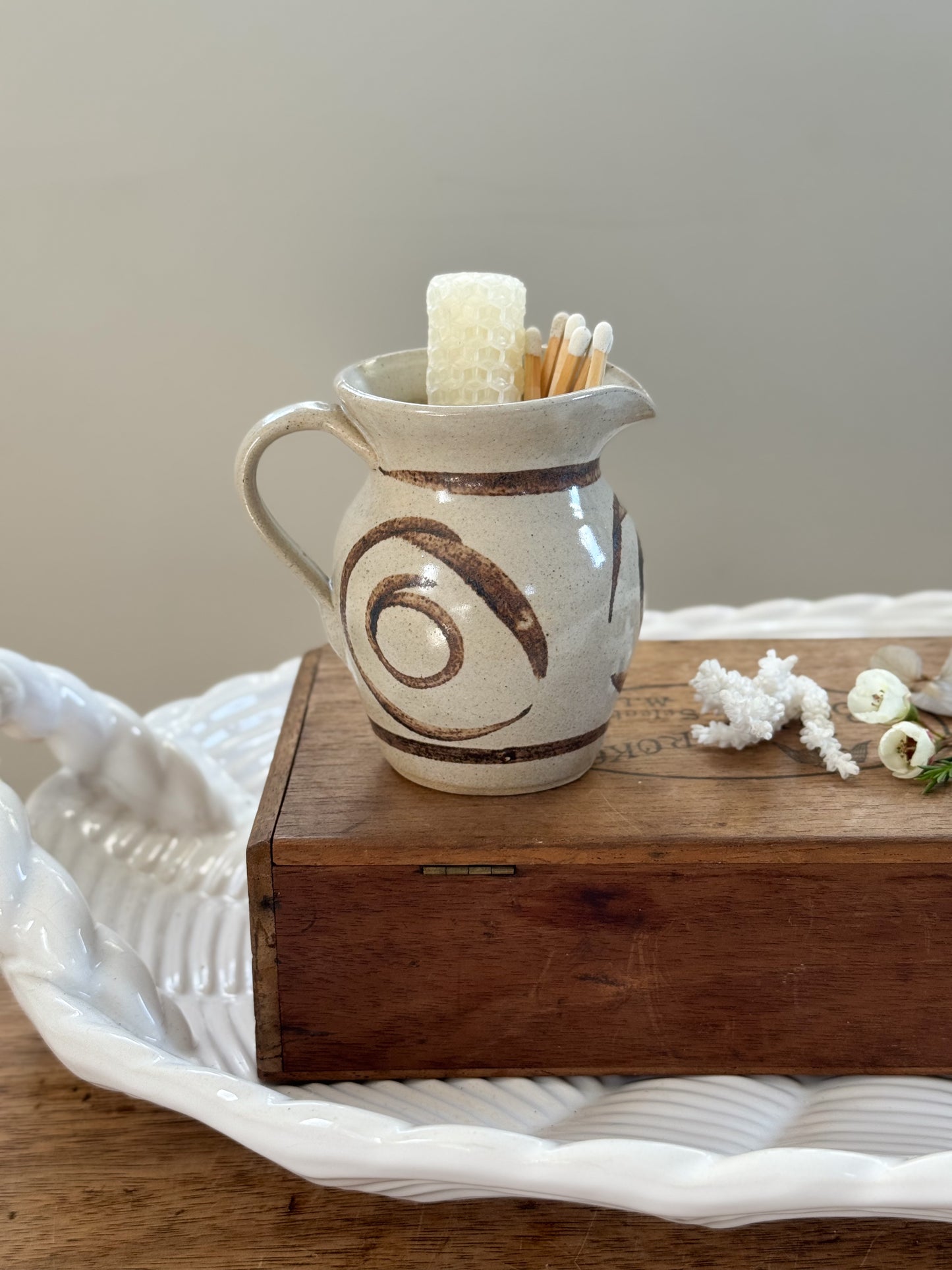 Vintage Welsh Studio Pottery Creamer by Abaty Pottery