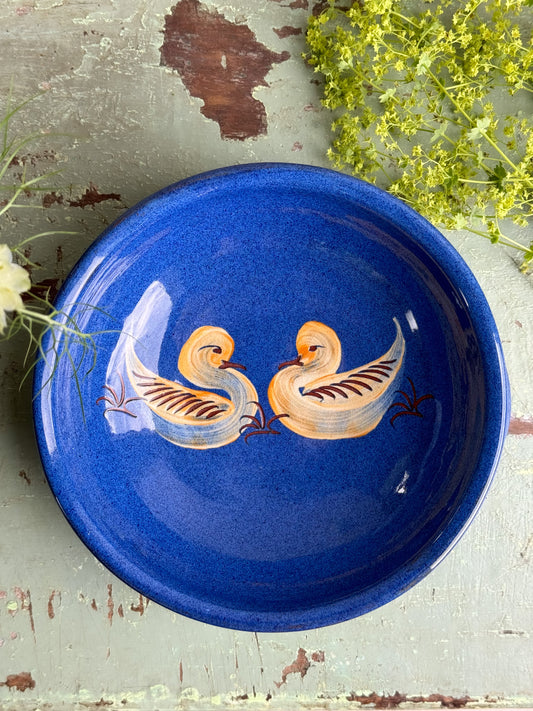 Vintage Yeo Pottery Slipware Bowl, Clevedon, Somerset