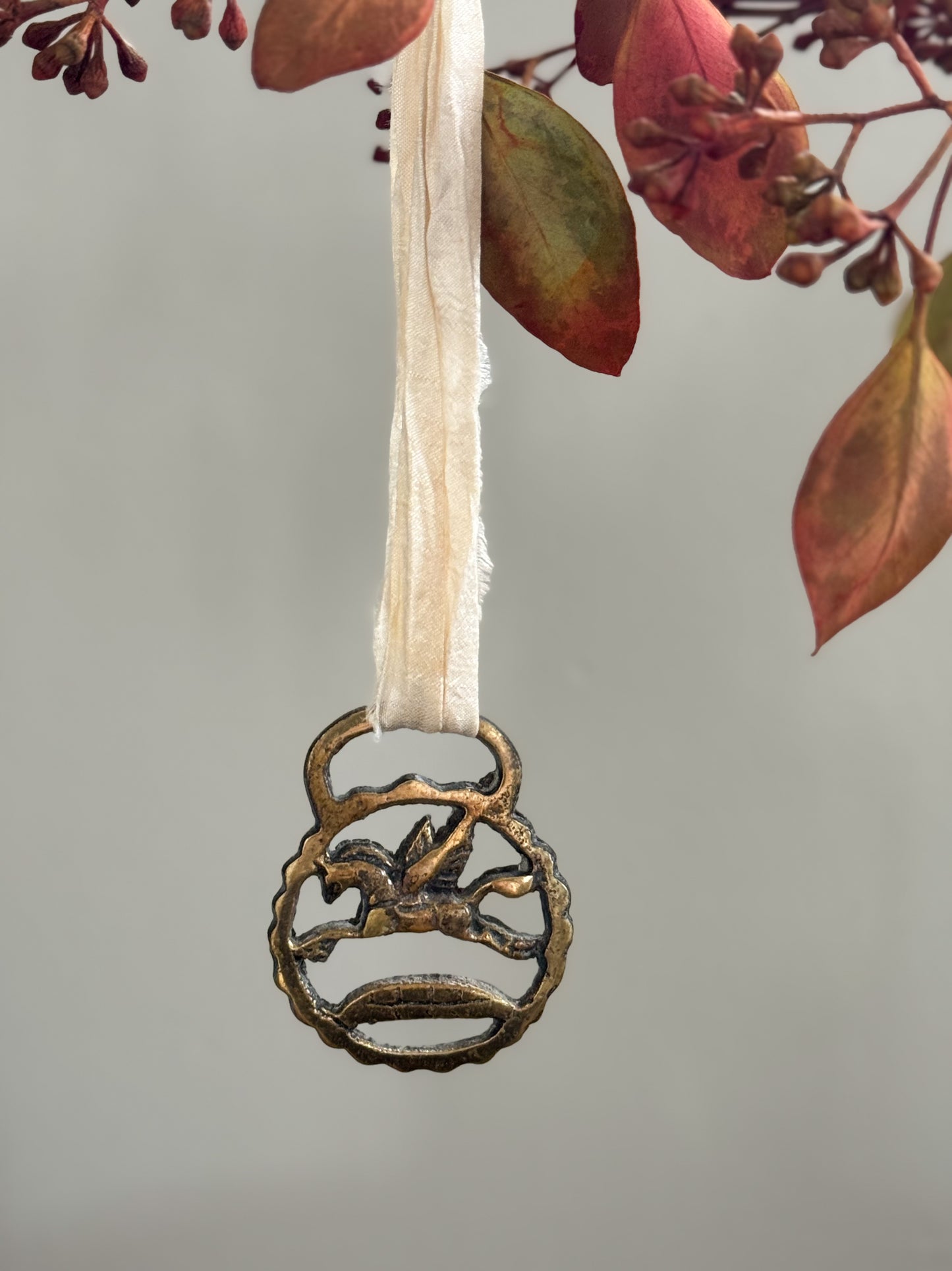 Vintage Solid Brass Token - Pegasus