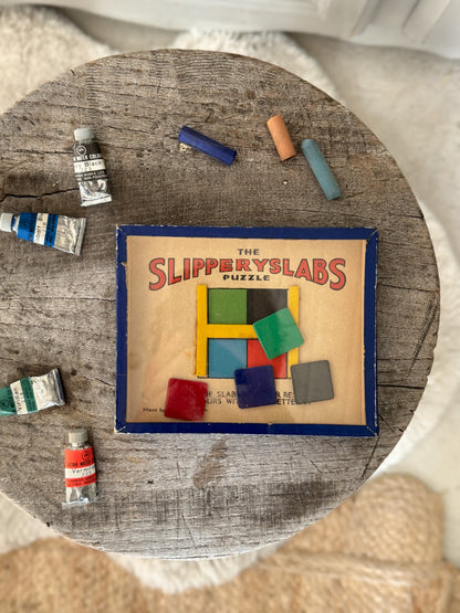 Vintage 1950s ‘Slippery Slabs’ Dexterity Puzzle by R. Journet of London