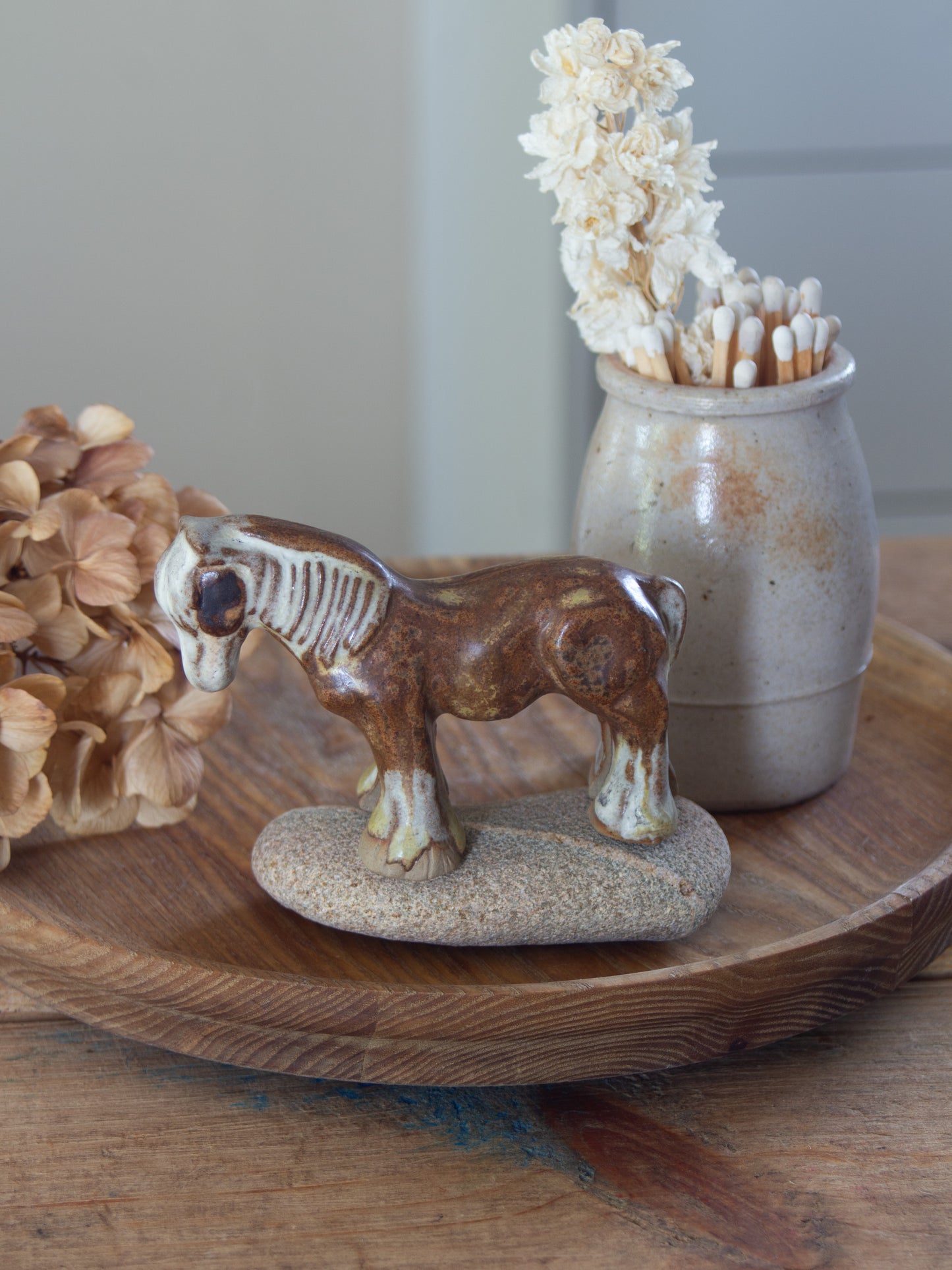 Vintage Studio Pottery Horse Sculpture