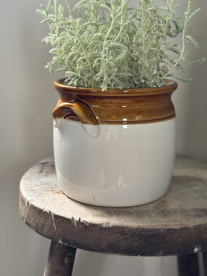 Vintage T. G. Green & Co. Two-Tone Handled Storage Pot