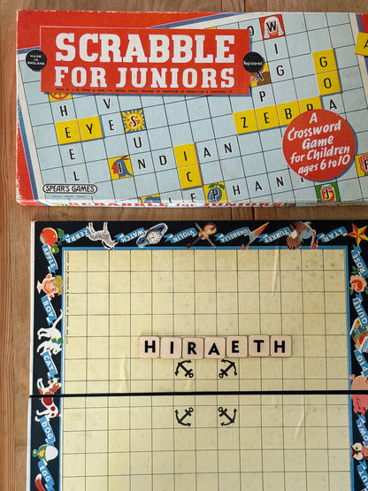 Vintage 1958 Scrabble for Juniors - Spear’s Games (Complete)