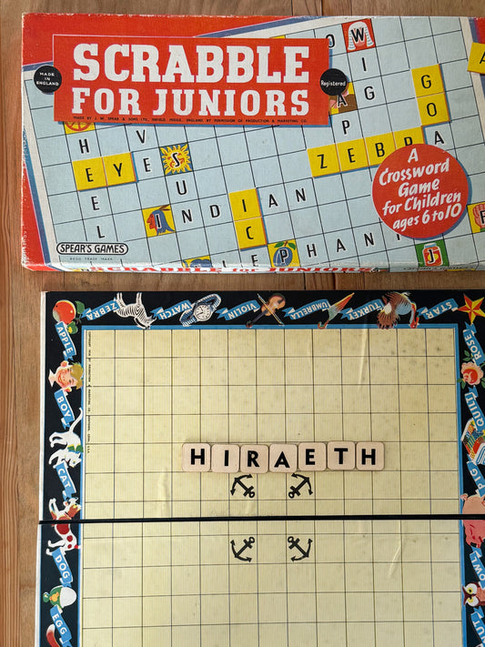 Vintage 1958 Scrabble for Juniors - Spear’s Games (Complete)