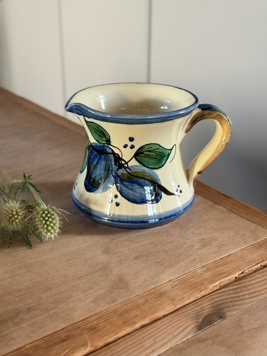 Vintage French Studio Pottery Jug - Handmade in Corsica